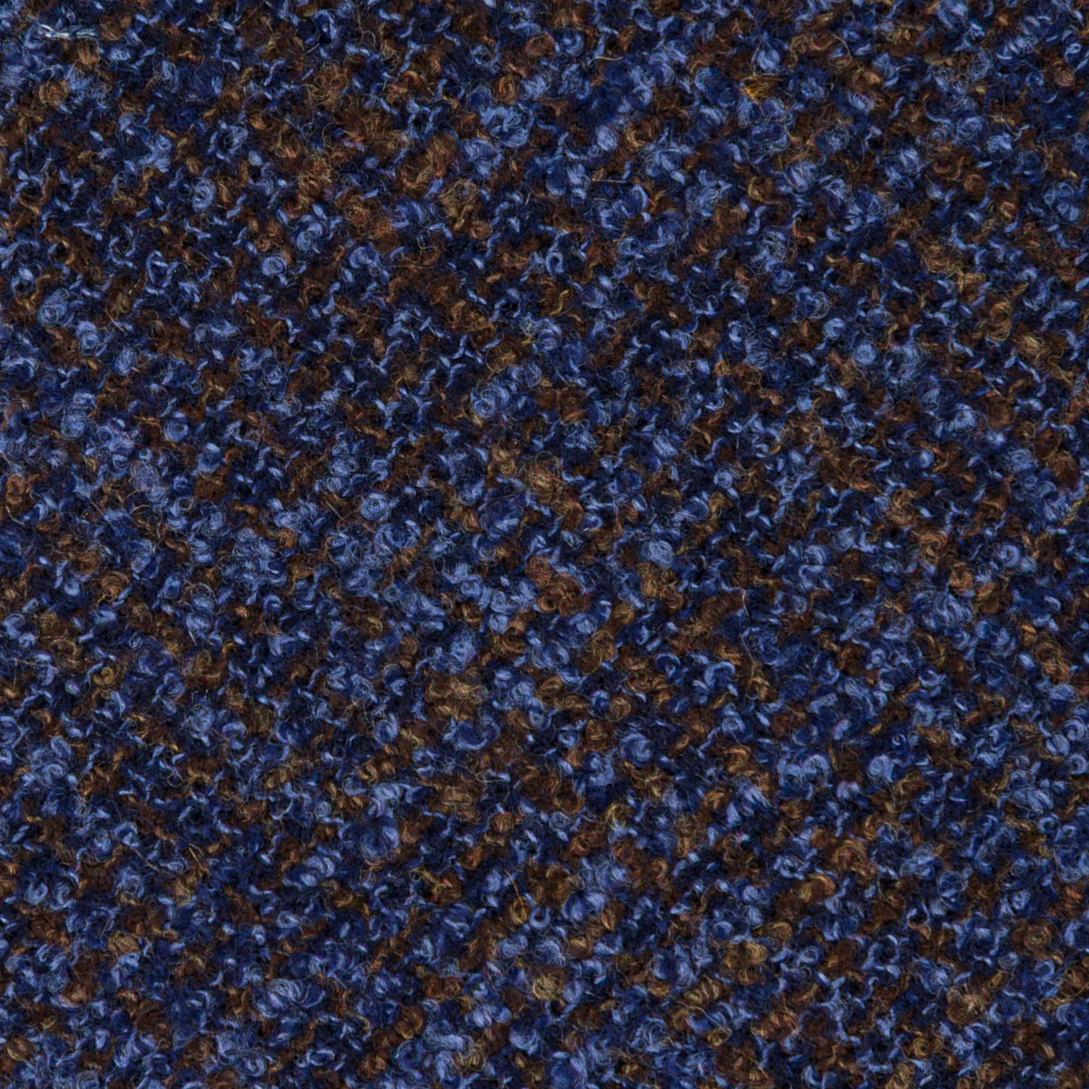 Mottled Bespoke Wool Tie - Navy / Brown