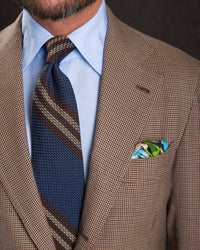 Napoli Travel Poster Silk Pocket Square - 40x40cm