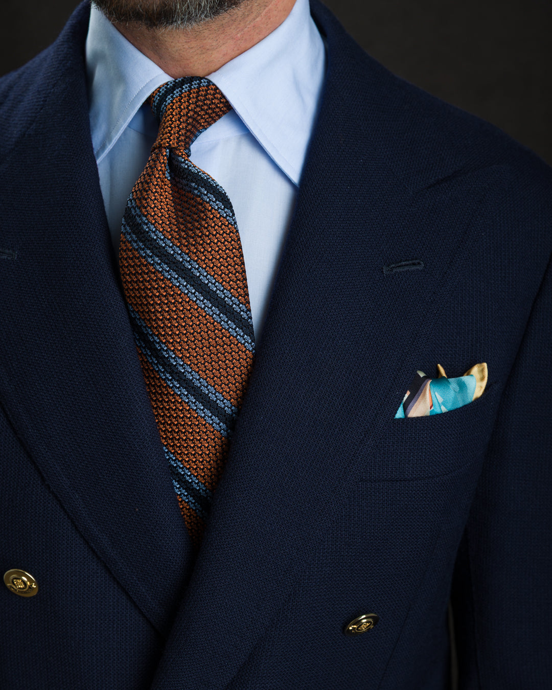 Napoli Travel Poster Silk Pocket Square - 40x40cm