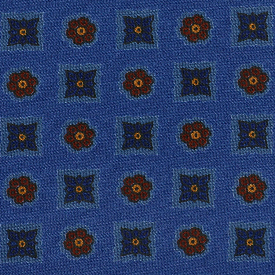 Ancient Madder Silk Bespoke Tie - Madder Blue