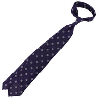 Shibumi-Flower Fina Grenadine Silk Tie - Purple