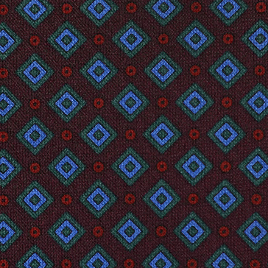 Ancient Madder Silk Bespoke Tie - Burgundy