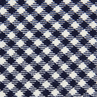 Vintage Houndstooth Wool Bespoke Tie - Navy / White