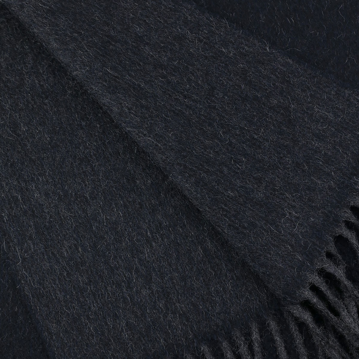 Double-Face Zibellino Cashmere Scarf - Navy / Grey