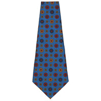 Ancient Madder Silk Bespoke Tie - Madder Blue