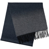 Faded Zibellino Cashmere Scarf - Navy / Grey