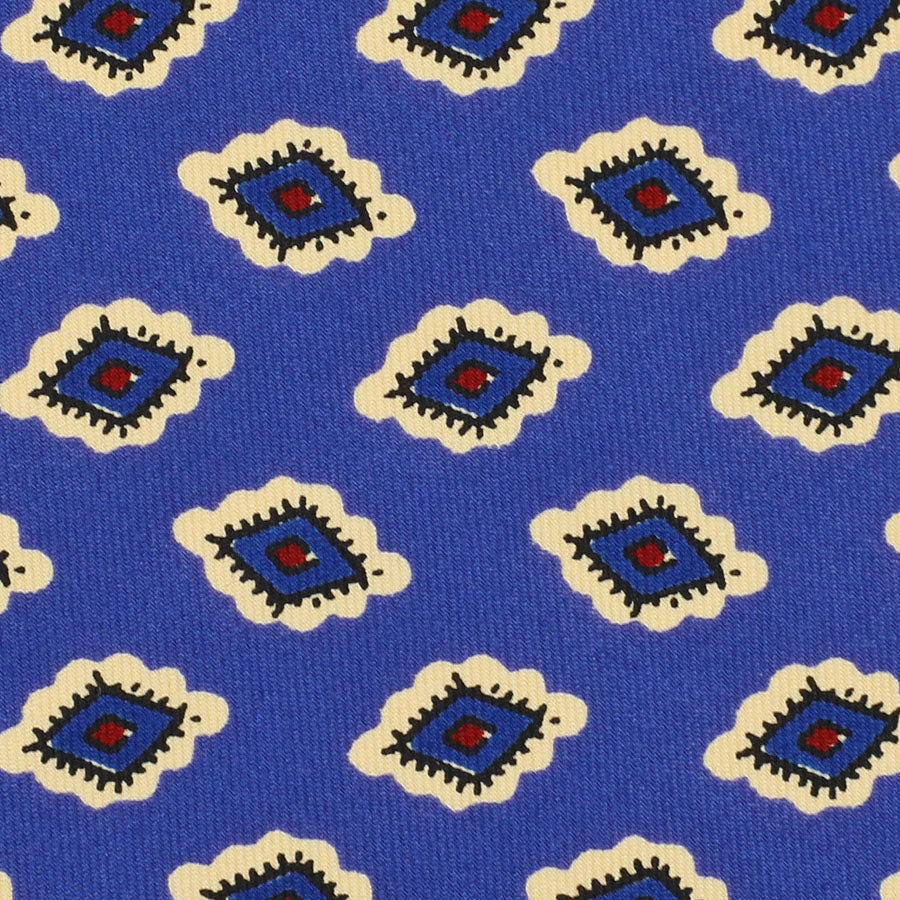 Ancient Madder Silk Bespoke Tie - Blue