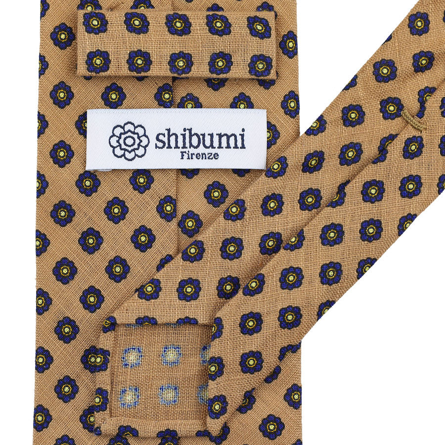Shibumi-Flower Printed Linen Tie - Beige - Hand-Rolled – Shibumi Firenze shibumi-flower-printed-linen-tie-beige-hand-rolled-shibumi-firenze