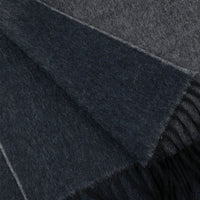 Faded Zibellino Cashmere Scarf - Navy / Grey