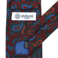 Ancient Madder Silk Tie - Burgundy - Hand-Rolled