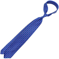 Ancient Madder Silk Tie - Madder Blue - Hand-Rolled