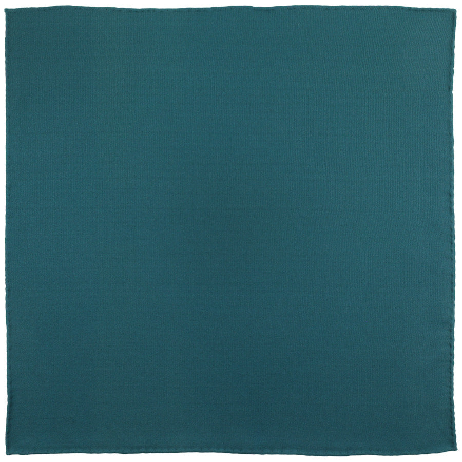 Vintage Kimono Silk Pocket Square - Teal