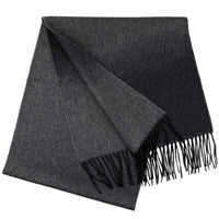 Faded Zibellino Cashmere Scarf - Charcoal / Grey