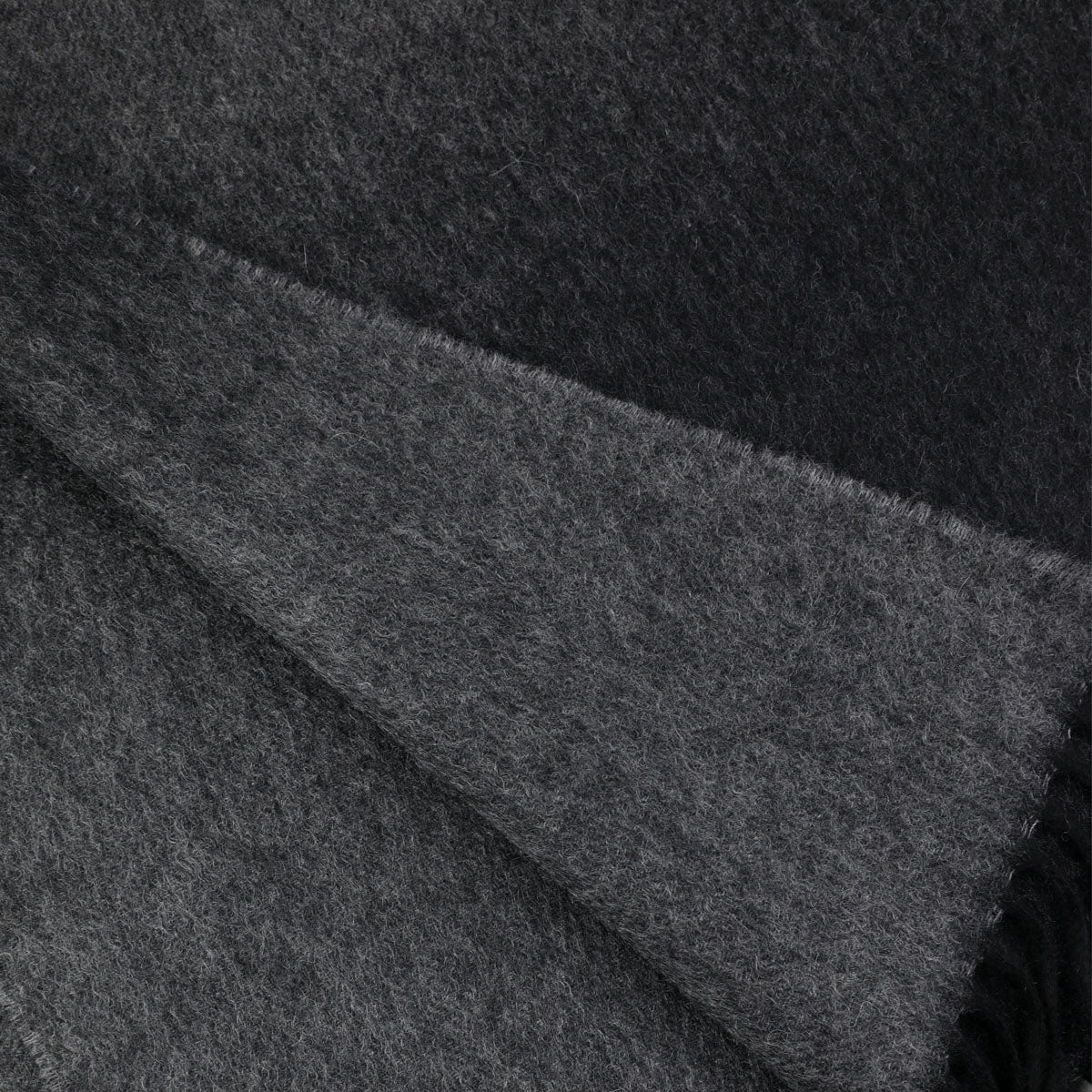 Faded Zibellino Cashmere Scarf - Charcoal / Grey