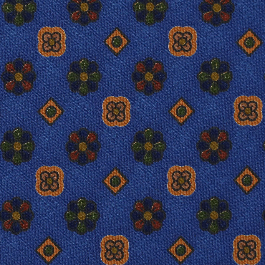 Ancient Madder Silk Bespoke Tie - Madder Blue