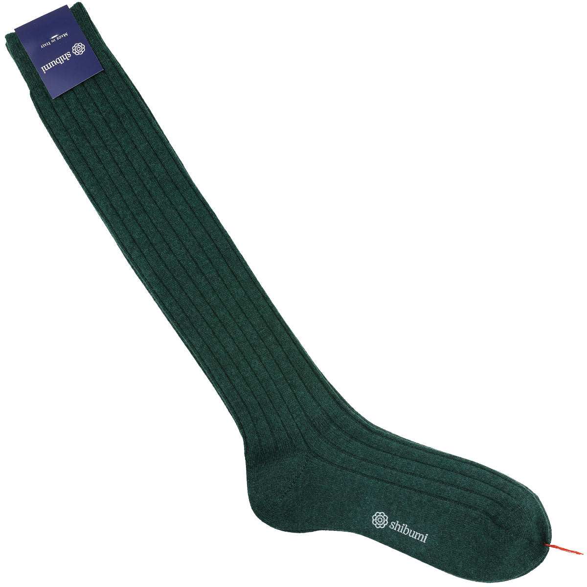 Knee Socks - Ribbed - Forest - Thick Wool