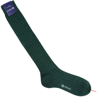 Knee Socks - Ribbed - Forest - Thick Wool