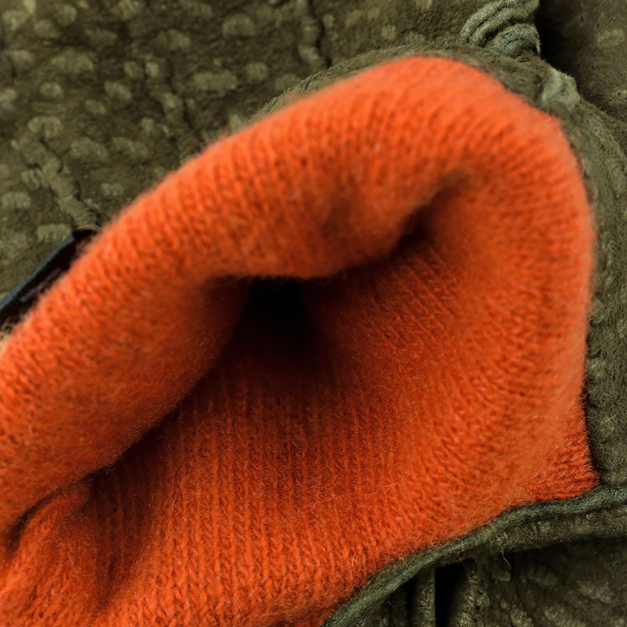 Capybara Gloves With Cashmere Lining - Loden Green