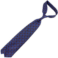 Ancient Madder Silk Tie - Madder Blue - Hand-Rolled