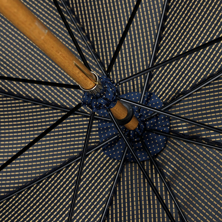 Shibumi x Mario Talarico Umbrella Navy Dots - Bamboo