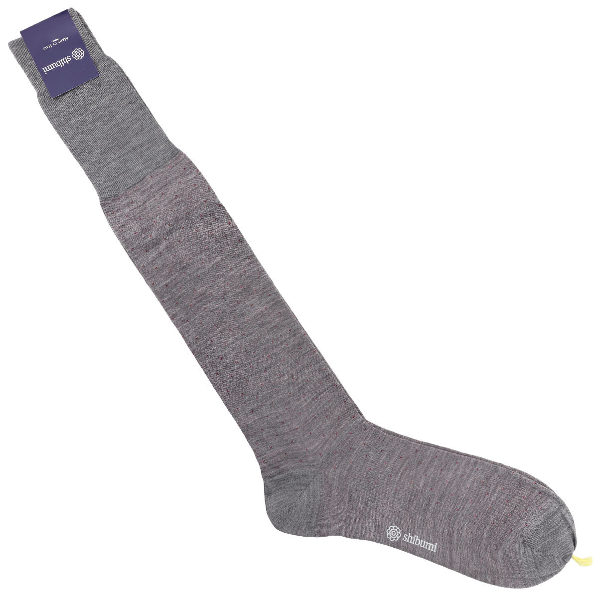 Knee Socks - Dots - Grey - Wool