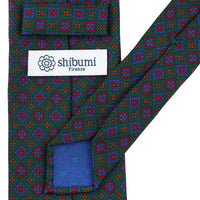Ancient Madder Silk Tie - Forest - Hand-Rolled