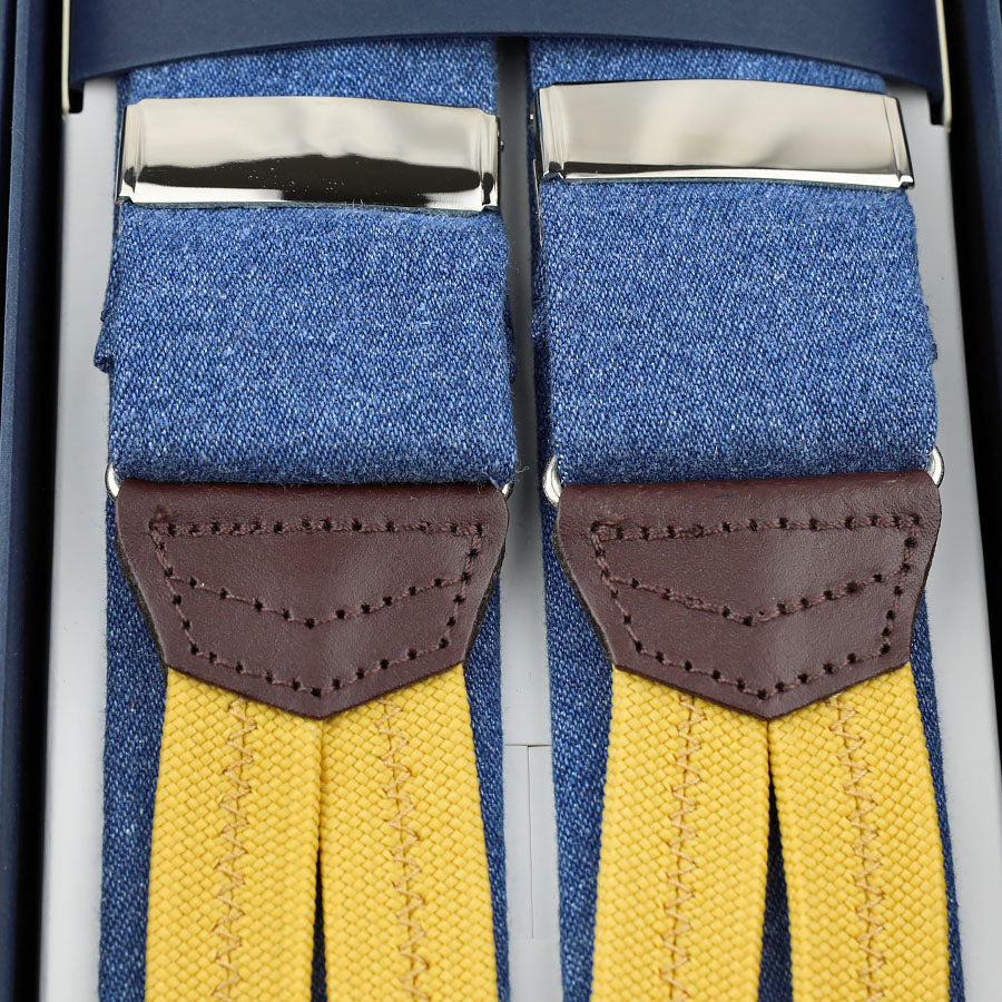 Japanese Denim Braces - Blue