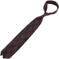 Ancient Madder Silk Tie - Forest Green - Hand-Rolled