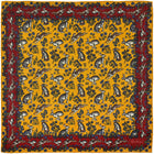 Animal Motif Wool / Silk Pocket Square - Yellow - 40x40cm
