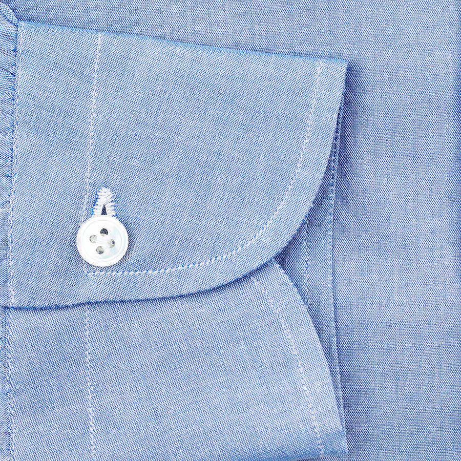 Light Chambray Button Down Shirt - Blue