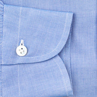 Light Chambray Button Down Shirt - Blue