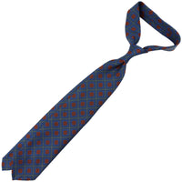 Ancient Madder Silk Tie - Grey - Hand-Rolled
