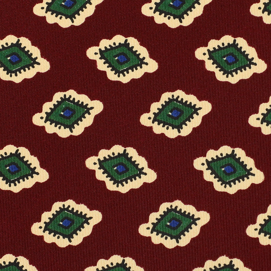Ancient Madder Silk Bespoke Tie - Burgundy