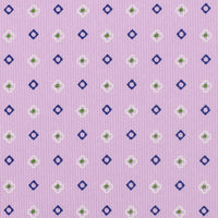 Floral Printed Silk Bespoke Tie - Lilac