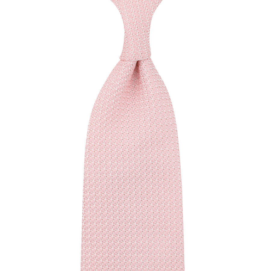 Grenadine / Garza Grossa Silk Tie - Pink - Hand-Rolled