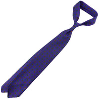 Ancient Madder Silk Tie - Purple  - Hand-Rolled