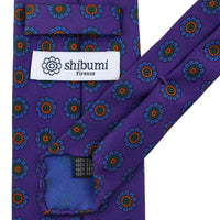 Ancient Madder Silk Tie - Purple  - Hand-Rolled