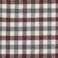 Flannel Button Down Shirt - Burgundy / Grey - Gingham