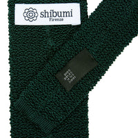 Crunchy Silk Knit Tie - Forest