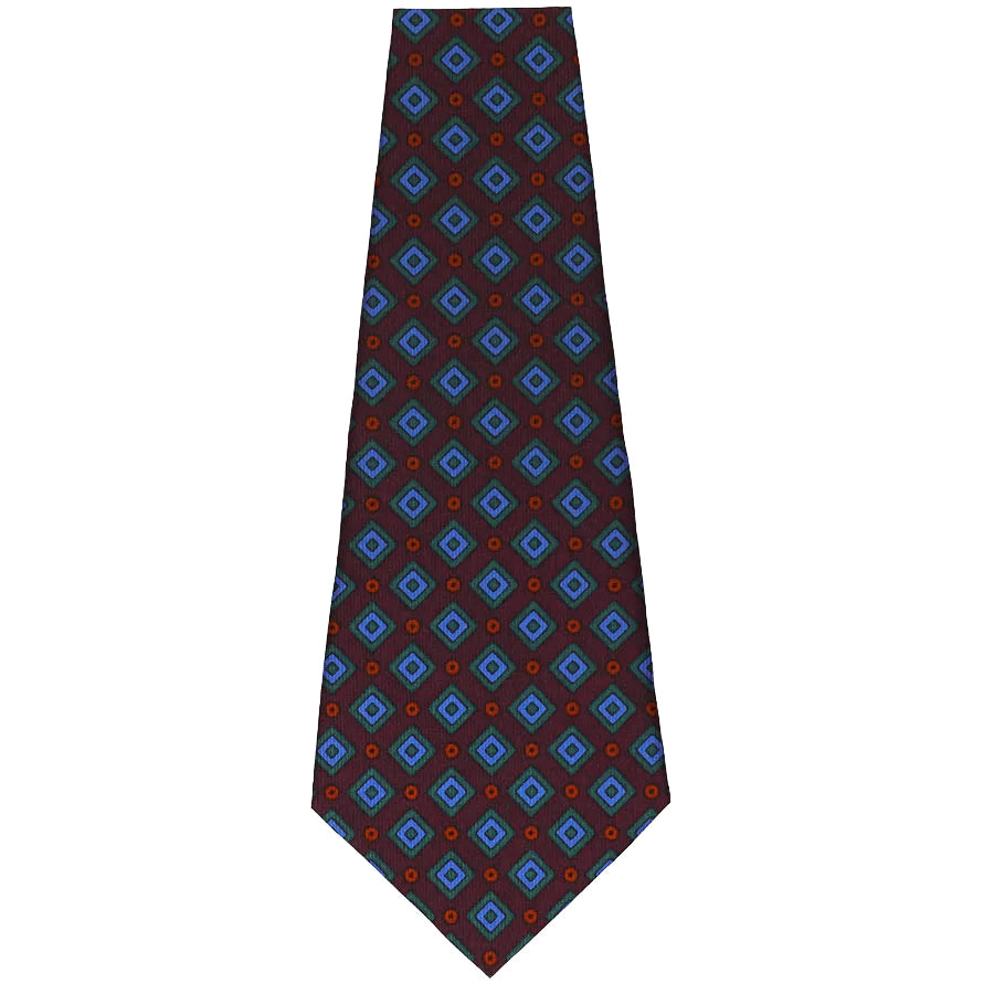 Ancient Madder Silk Bespoke Tie - Burgundy