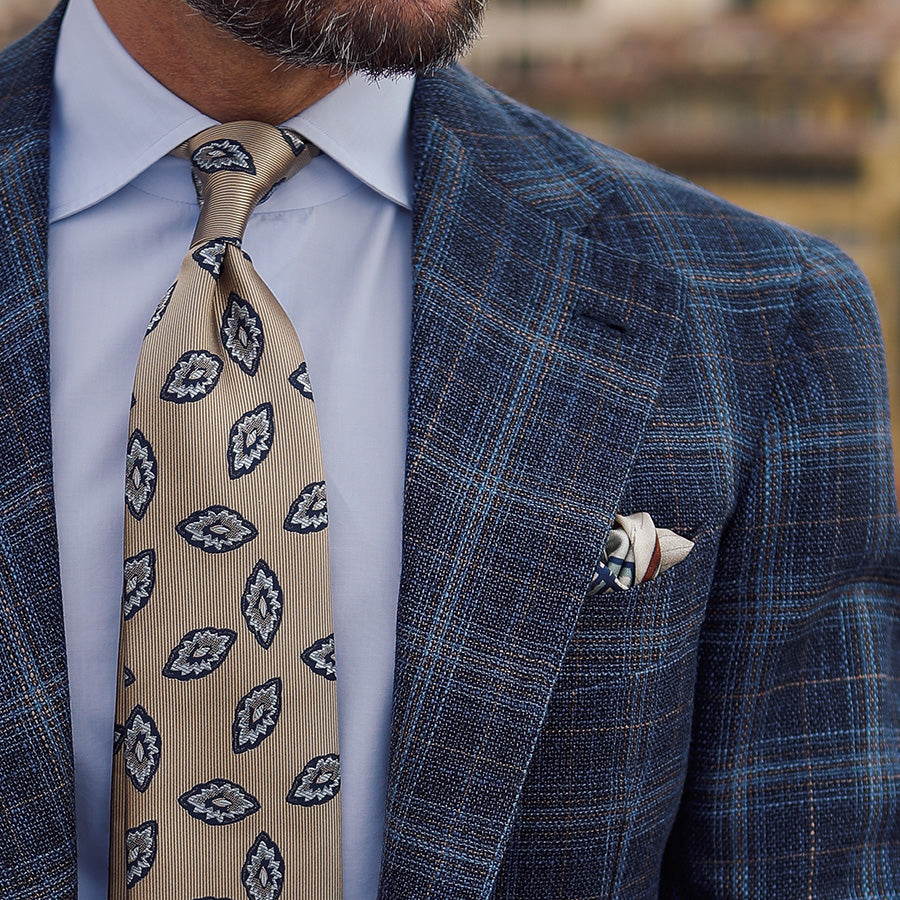 Ukiyo-e Silk Pocket Square - Gion No Yado - 40x40cm