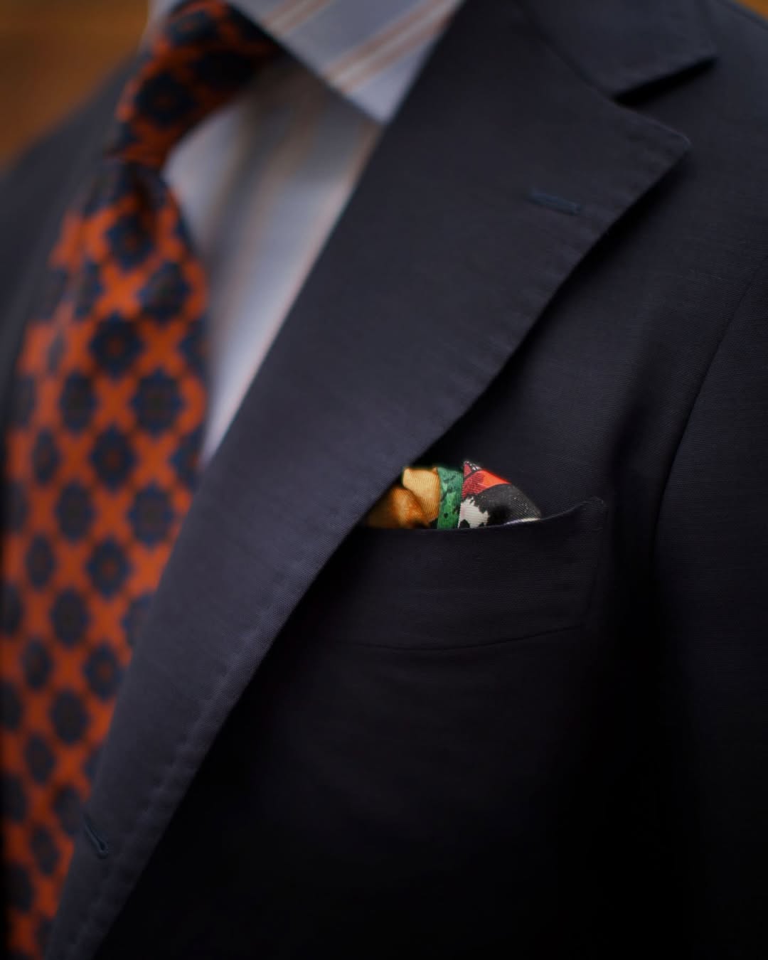 Ukiyo-e Silk Pocket Square - Kurama-dera - 40x40cm