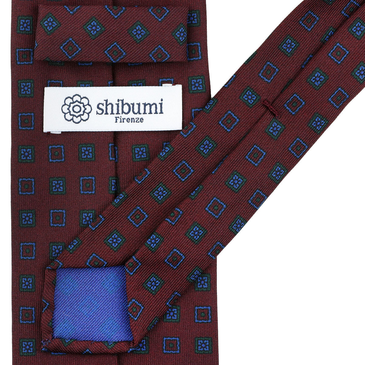 Ancient Madder Silk Tie - Burgundy - Hand-Rolled