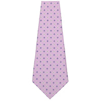 Floral Printed Silk Bespoke Tie - Lilac