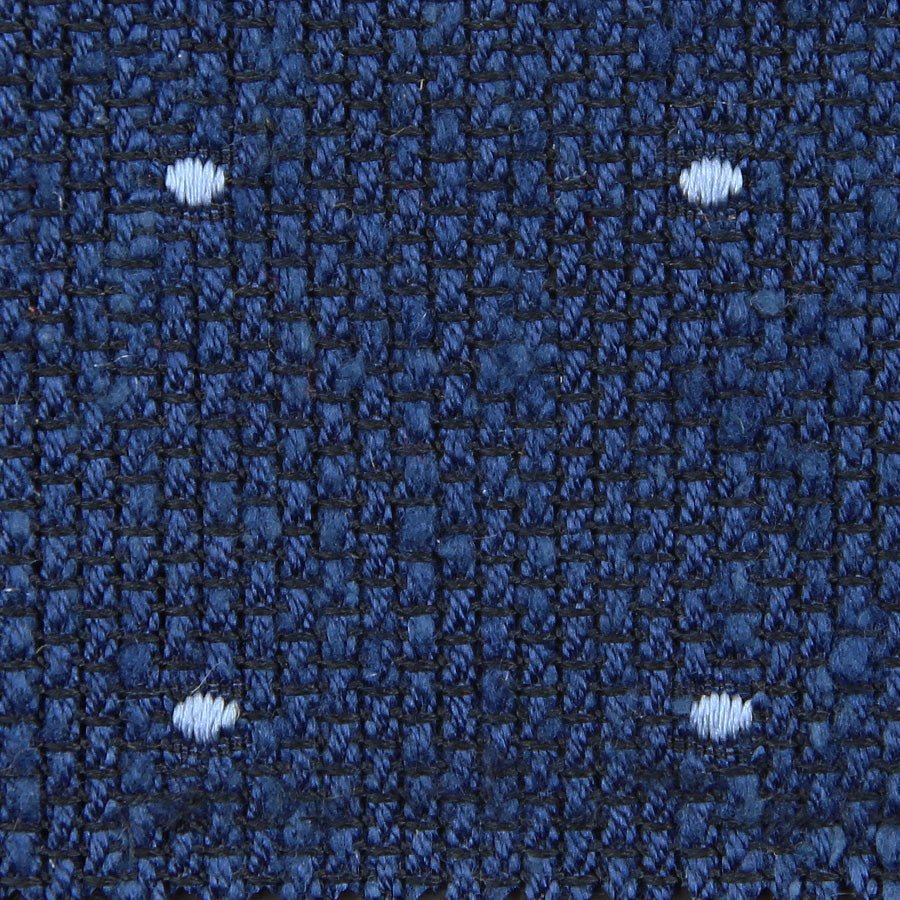 Dotted Shantung Grenadine Bespoke Tie - Blue / Sky