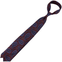 Ancient Madder Silk Tie - Burgundy - Hand-Rolled