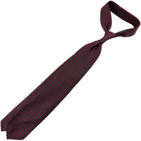 Ancient Madder Silk Tie - Burgundy - Hand-Rolled