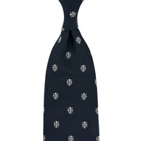 Giglio Di Firenze Silk Tie - Midnight - Hand-Rolled