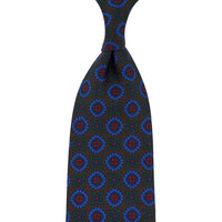 Ancient Madder Silk Tie - Brown - Hand-Rolled