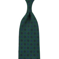 Ancient Madder Silk Tie - Forest - Hand-Rolled